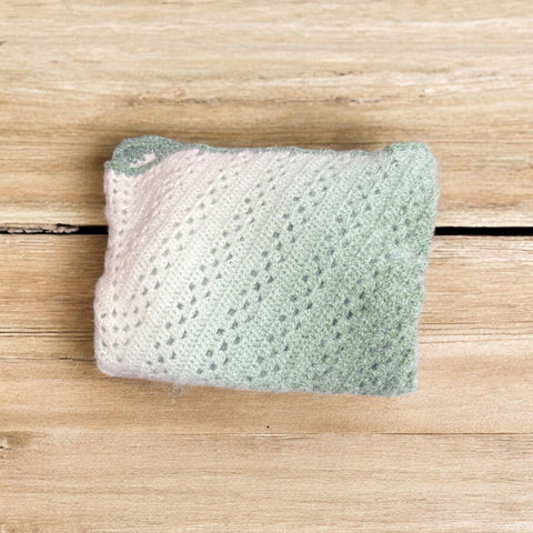 Handmade crocheted sage green ombre shawl wrap

Lightweight crochet wrap in ombre green tones