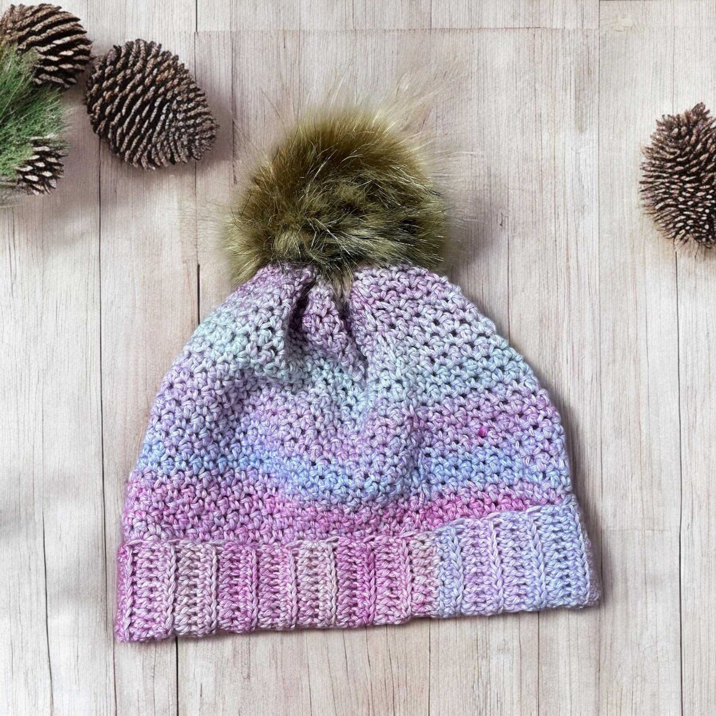 Handmade chunky crochet winter beanie UK