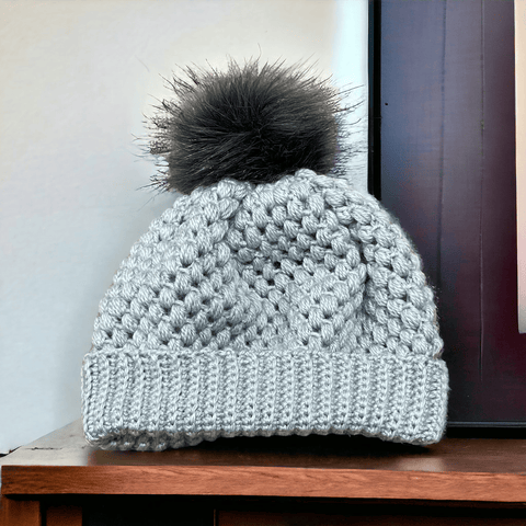 Slouchy winter beanie in neutral color for men and women
