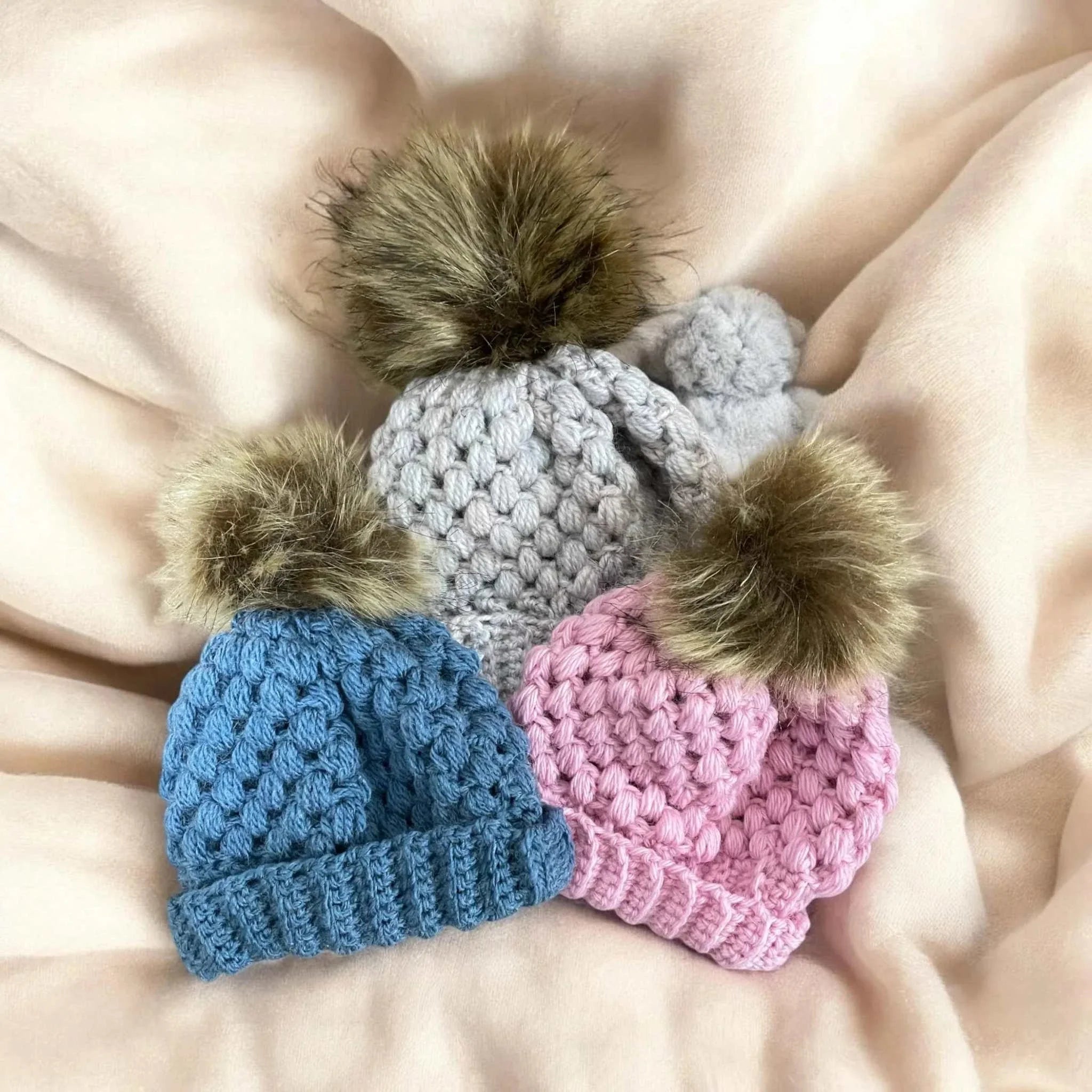 Baby shower gift set – soft cotton beanie hats for infants