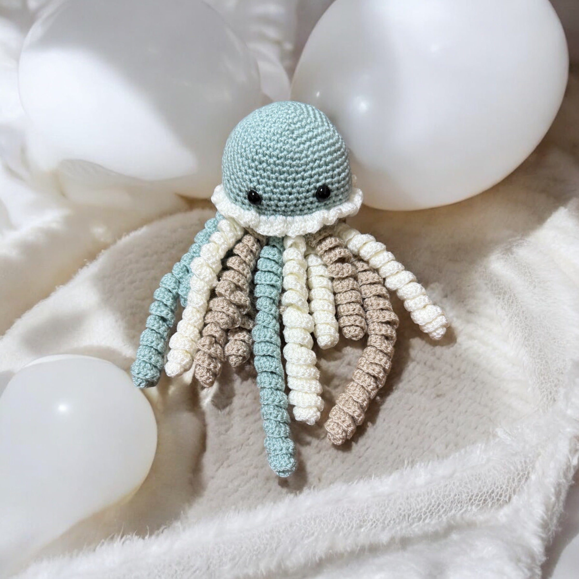 Crochet Octopus Jellyfish Preemie Newborn Sensory Baby Toy Gift Ideas (Copy)