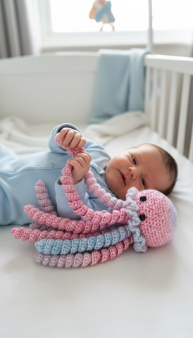 Handmade Crochet Octopus Jellyfish Baby Sensory Gift UK (Copy) (Copy) (Copy) (Copy) (Copy) (Copy)