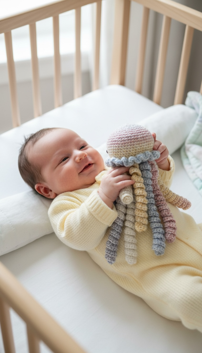 Handmade Crochet Octopus Jellyfish Baby Sensory Gift UK (Copy) (Copy) (Copy) (Copy)
