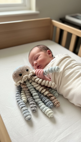 Handmade Crochet Octopus Jellyfish Baby Sensory Gift UK (Copy) (Copy) (Copy)