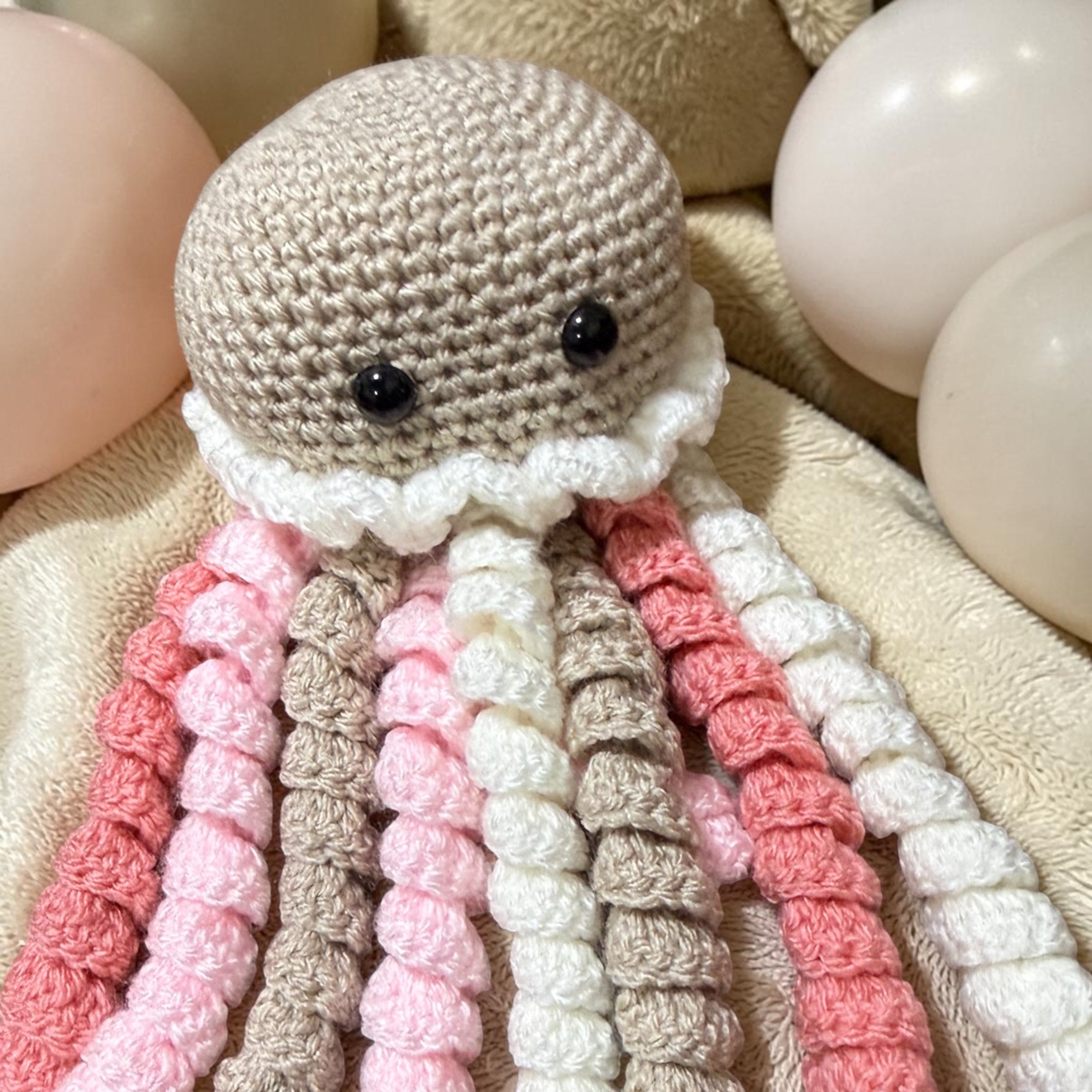 Handmade Crochet Octopus Jellyfish Baby Sensory Gift UK (Copy) (Copy)
