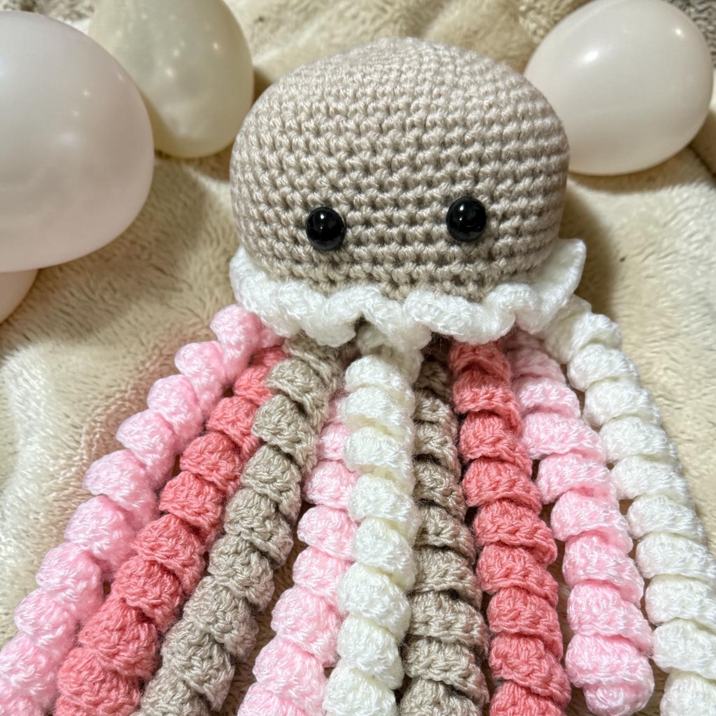 Handmade Crochet Octopus Jellyfish Baby Sensory Gift UK (Copy) (Copy)