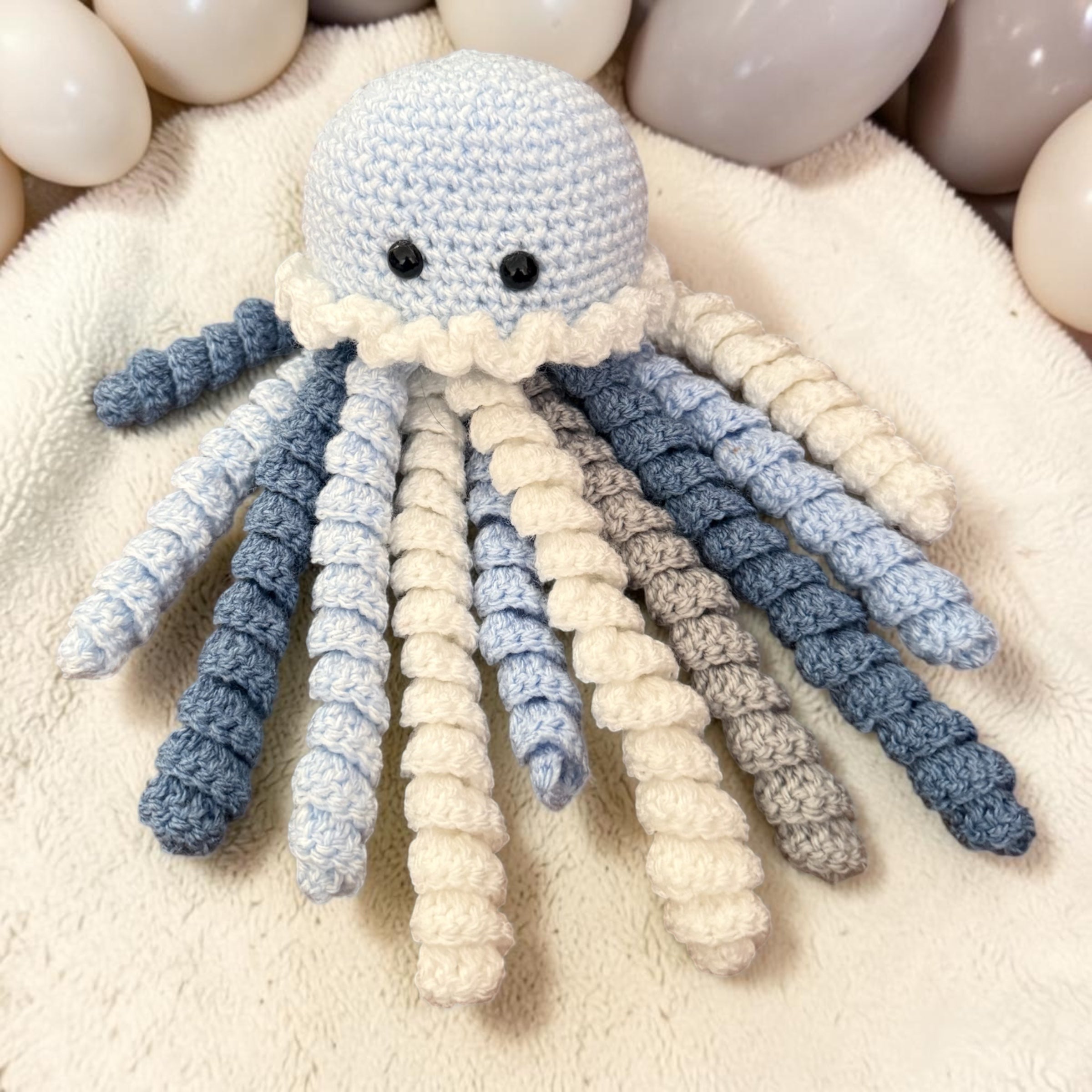 Handmade Crochet Octopus Jellyfish Baby Sensory Gift UK (Copy)