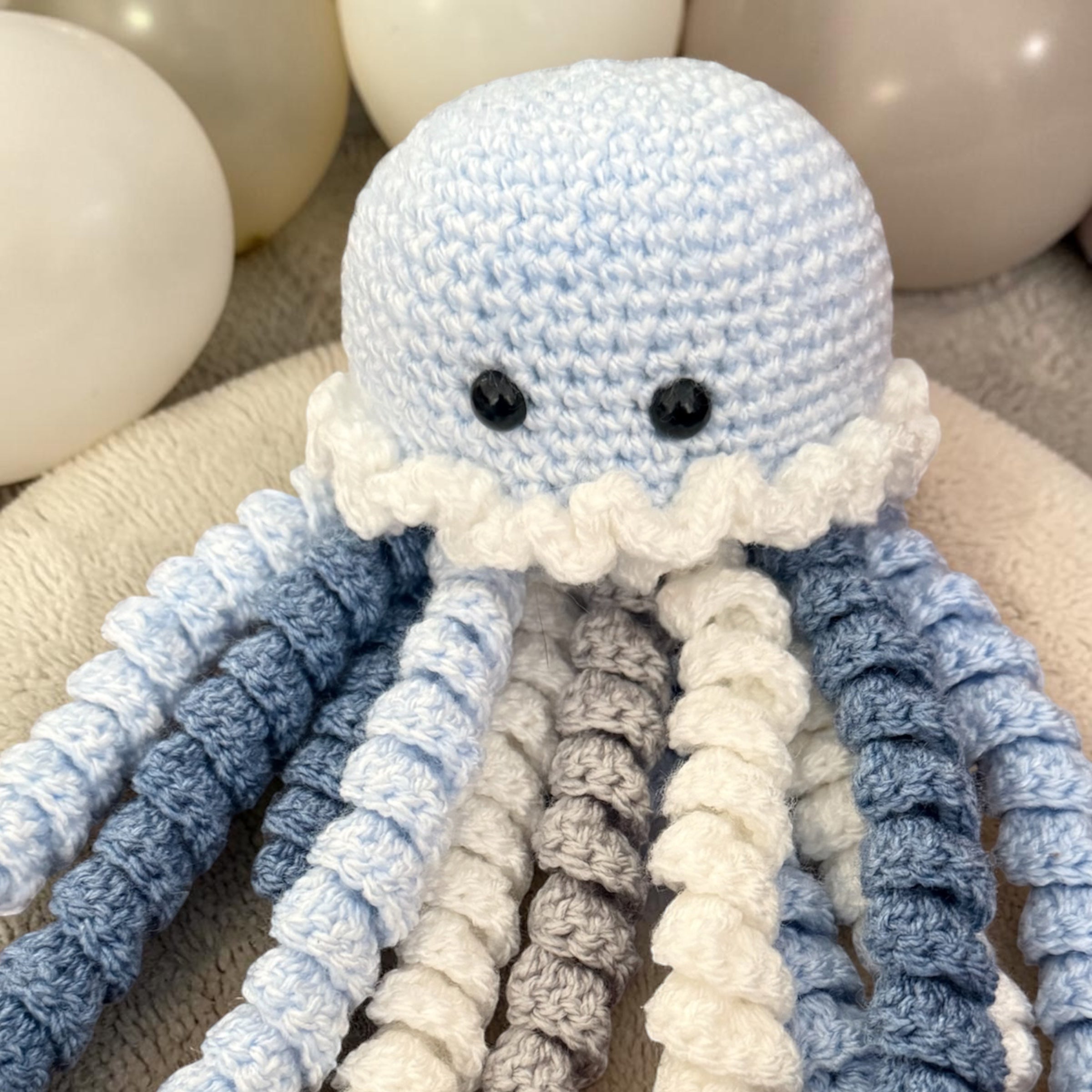 Handmade Crochet Octopus Jellyfish Baby Sensory Gift UK (Copy)