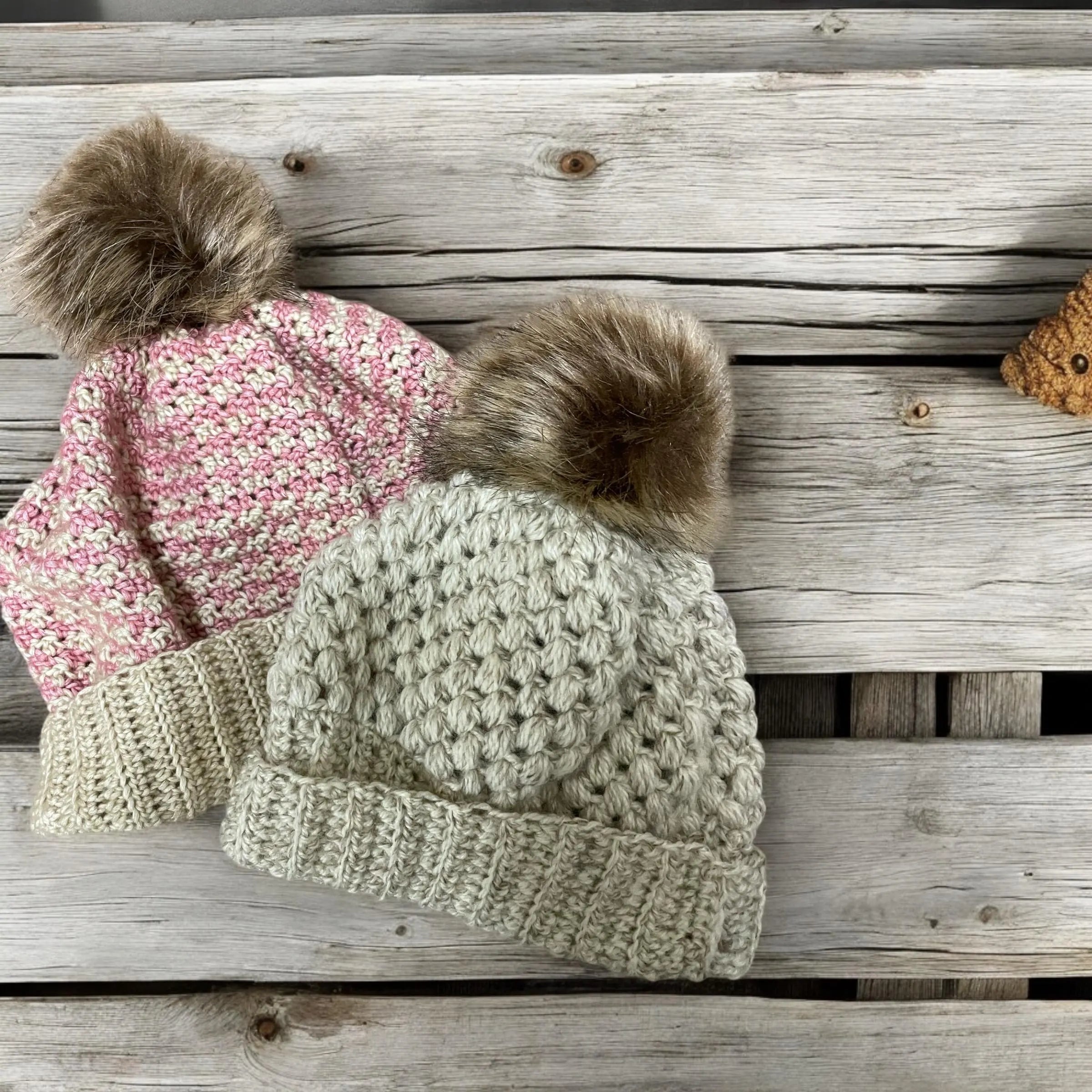 Unisex chunky crochet beanie hat winter fashion