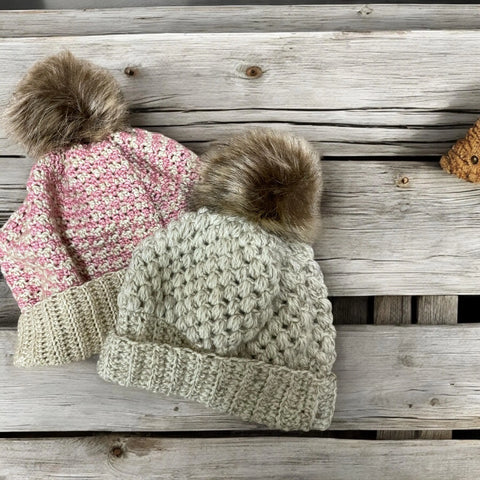 Unisex chunky crochet beanie hat winter fashion