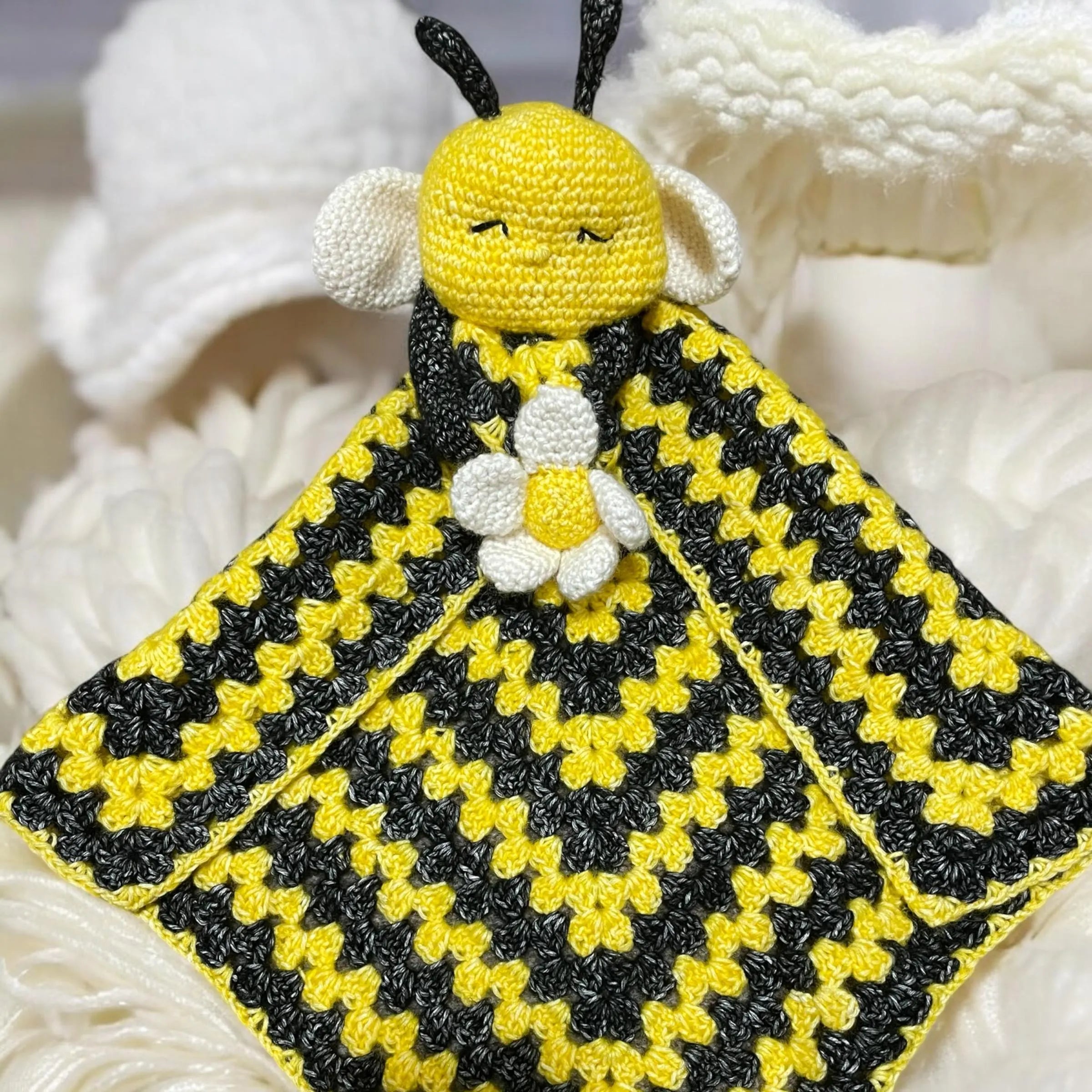 Handmade crochet baby blanket for nursery UK
