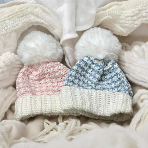 Cozy baby winter hat organic cotton UK