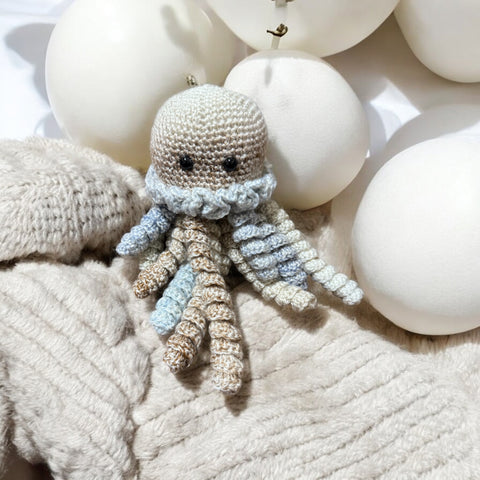 Crochet octopus comforter for preemie babies