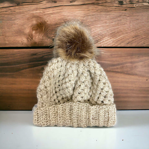 Slouchy handmade beanie for men and women

Cozy crochet beanie hat – neutral colour

Unisex wool knit beanie – handmade UK winter accessory